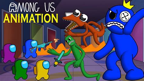 Among Us Animation Vs Rainbow Friends Vs Roblox