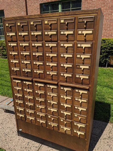 Maple Library Card Catalog Cabinet 72 Drawer W/o Reference | Etsy ...