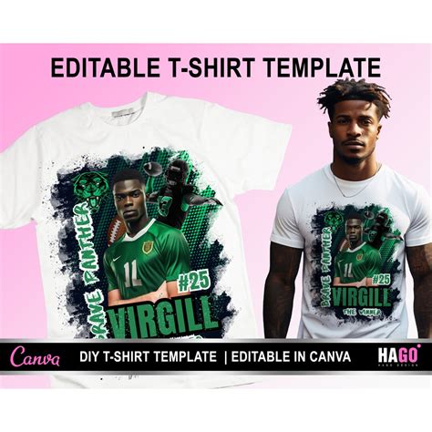 Football T-shirt Design Template, Football Game Day Design File, DIY T ...