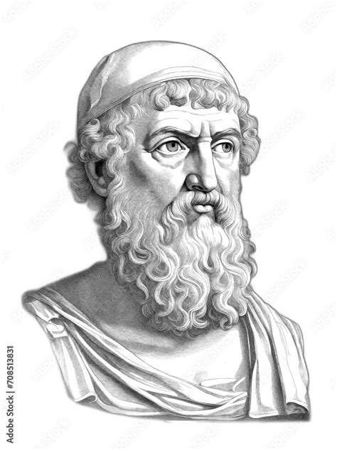 Ancient Greek Pre Socratic Philosopher Thales Of Miletus Generative Ai