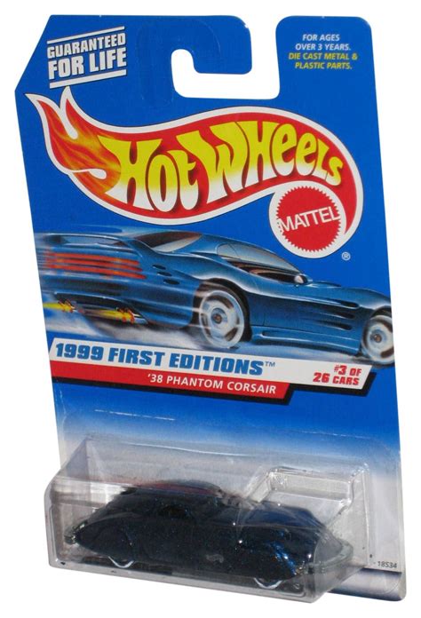 Hot Wheels First Editions Blue Phantom Corsair Toy Car Walmart