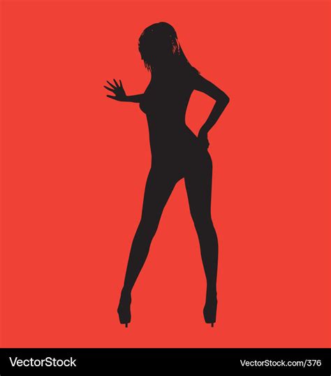 Sexy Silhouette Royalty Free Vector Image Vectorstock