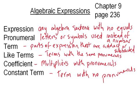 Parts Of An Expression Math