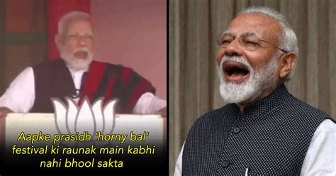 Someone Found This Video Of PM Modi Saying Horny Bal Instead Of Hornbill ScoopWhoop