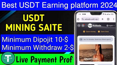 Online New Usdt Earning Platform Best Earning Apps In