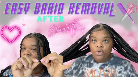 How I Effortlessly Remove Knotless Braids On My 4c Hair After 2 Months