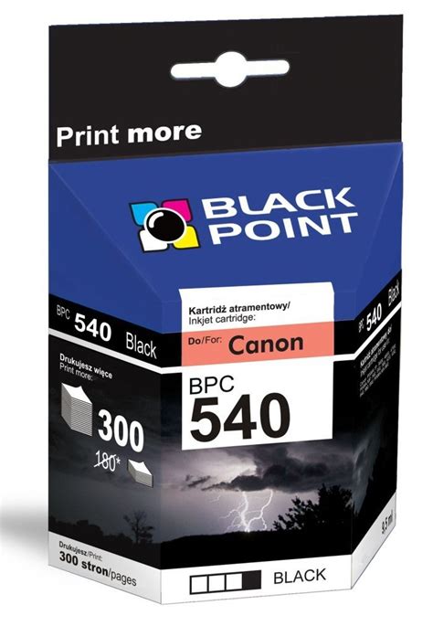 BLACK POINT Do Canon PG 540 Czarny 9 5 Ml BPC540 Tusz Niskie Ceny I