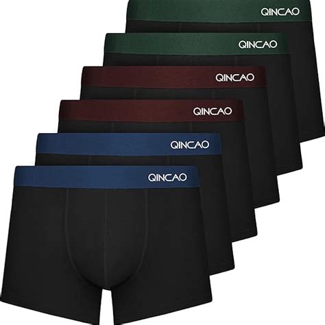 Qincao Boxers Homme Lot De Coton Pas D Tiquette Qui Gratte Sous