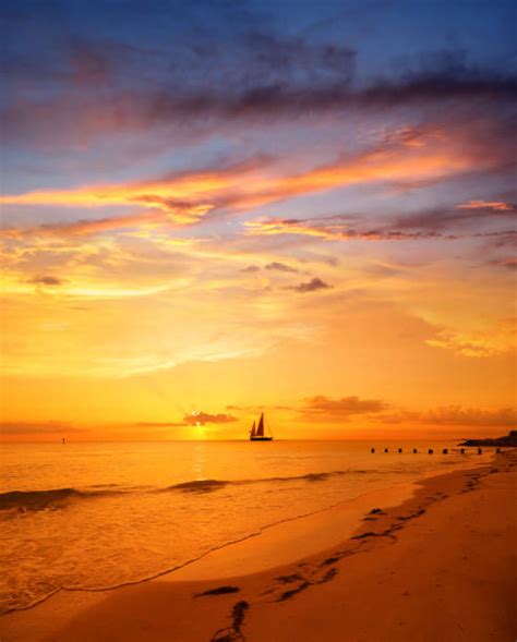 32,700+ Romantic Sunset Beach Stock Photos, Pictures & Royalty-Free ...