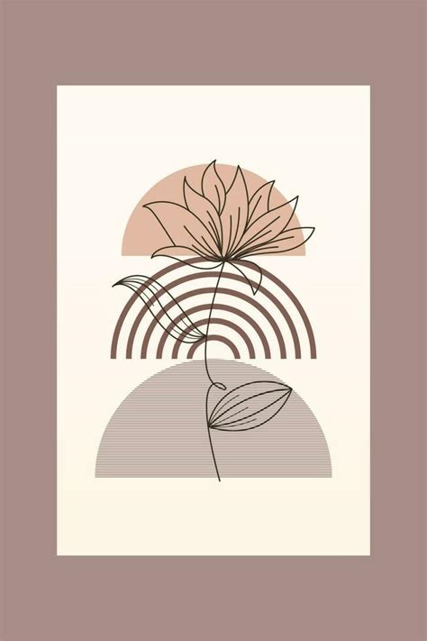 Boho wall art decoration printable poster 24506773 Vector Art at Vecteezy