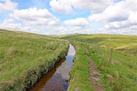 Leat In The West Dart River Valley In Dartmoor Stock Image Image Of