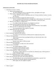 Study Guide Exam 2 Docx BSC 2085 Exam 2 Study Guide Revised Fall