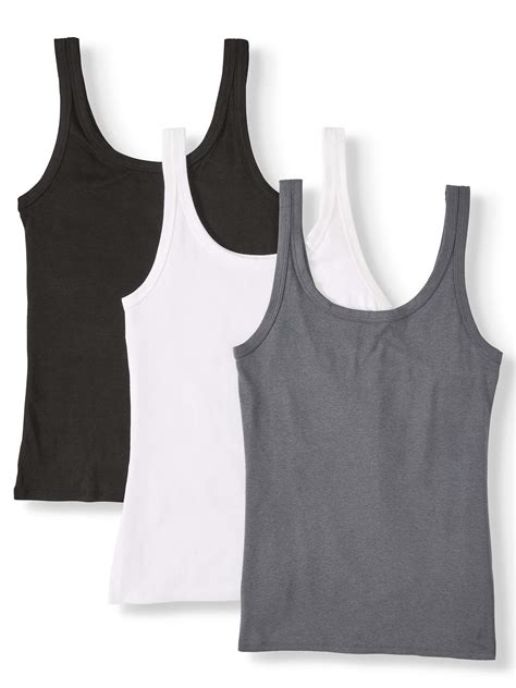 Time And Tru Womens Layering Tank Top 3 Pack