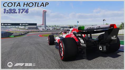 F1 22 USA COTA Hotlap TT With Setup 1 32 174 4K YouTube