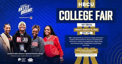 HBCU College Fair, Austin Public Library (Central Library), 10 March 2023