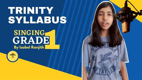 Trinity Syllabus Singing Grade 1 Exam Video By Isabel Ranjith