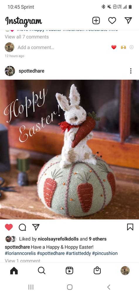 Pin By Alfie Ford On Primitives Hoppy Easter Pin Cushions Christmas