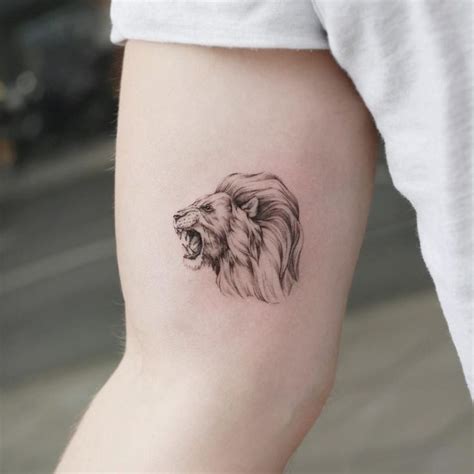 Small Lion Tattoo Ideas Lion Tattoo Design Simple Lion Tattoo Mens