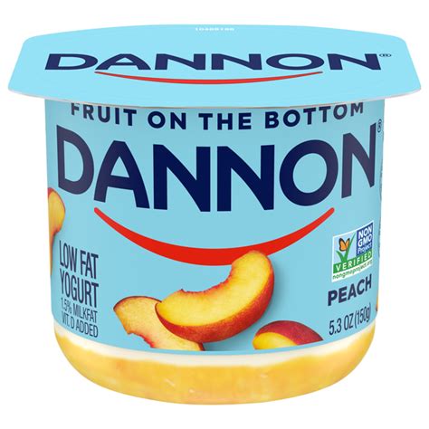 Save On Dannon Fruit On The Bottom Low Fat Peach Yogurt Cup Order