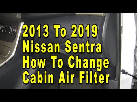 Nissan Sentra How To Change A C Cabin Air Filter 2013 To 2019 B17 7th