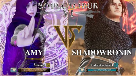 SoulCalibur VI Amesang Amy VS GoldenCaptain34 ShadowRonin Xbox