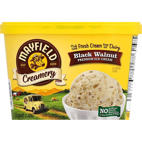 Black Walnut Ice Cream 1 5 Quart Mayfield Dairy Farms