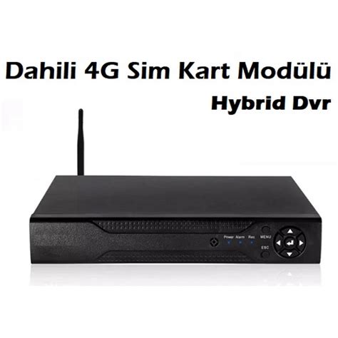 Dahili Sim Kart Modüllü 8 Kanal Ahd Hybrid Kayıt Cihazı BM 840 İcom