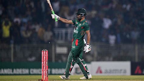 BAN Vs SL 2nd T20I Shanto Scores Fifty As Bangladesh Win By Eight