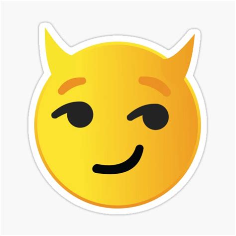 "Smirk devil emoji" Sticker for Sale by Joelkel32 | Redbubble