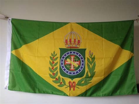 Brazil Empire Flag Map