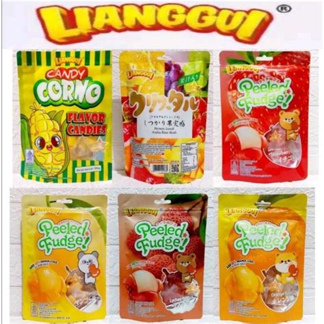 Jual Lianggui Permen Buah Jelly Kupas Rasa Buah Mangga Jeruk Lychee