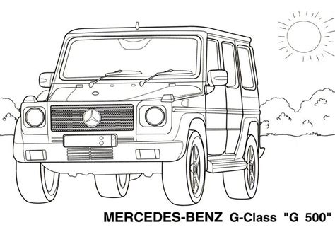 G Wagon Coloring Page - Barry Morrises Coloring Pages