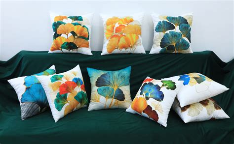 Sinobj Set Of 9 Throw Pillow Covers 20x20 Square Soft Two