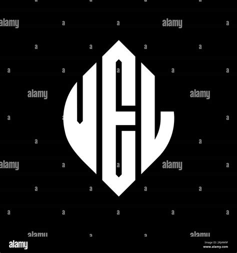 VEL circle letter logo design with circle and ellipse shape. VEL ... 