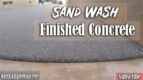 How To Pour A Concrete Sand Wash Finished Driveway And Wooden Stamped