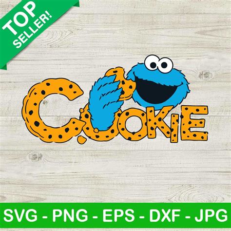 Cookie Monster Svg Elmo Cookie Monster Svg Sesame Street Cookie