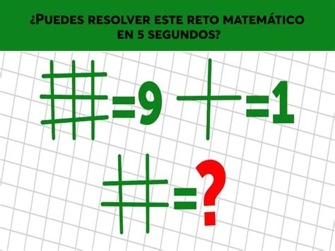 Reto MatemÁtico Resuelve Este Ejercicio De Razonamiento En 5 Segundos Mexico Depor