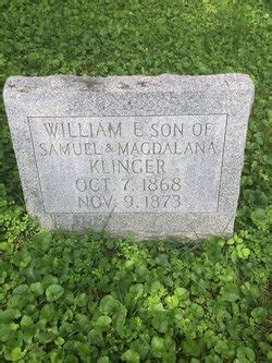 William Eggers Klinger M Morial Find A Grave