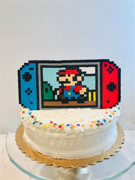 Cakecery CAKECERY Mario Luigi Nintendo Switch Edible Cake Image Topper