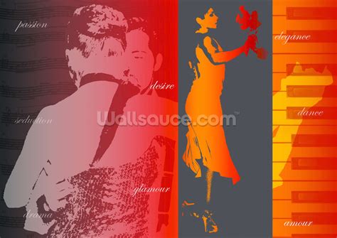 Argentine Tango Wallpaper Mural | Wallsauce CA