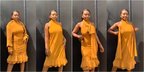 Nigerian Female Tailor Makes Dress That Can Be Worn In 6 Different Ways