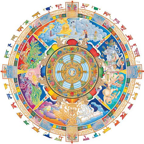 Colorful Dharma Wheel (40) by MrTimelessArt on DeviantArt