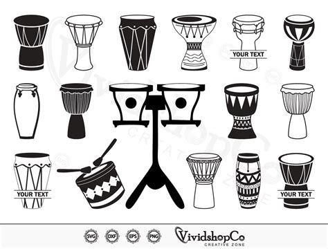 African Drum Svg Tribal Drum Svg Music Icon Djemble Svg Cut File