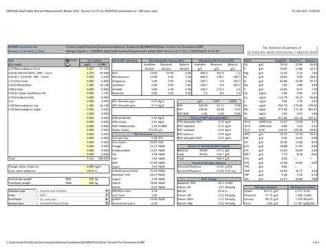 Beef Cattle Nutrient Requirements Model 2016 For AtRisk8 | PDF | Diet ... 