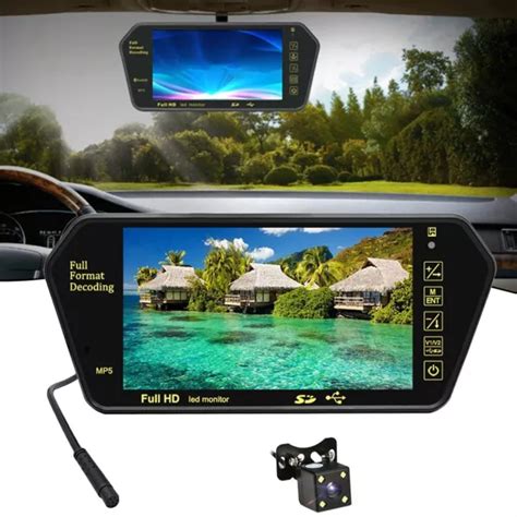 MONITEUR R TROVISEUR VOITURE NV 7 Pouces Avec Vision Nocturne Cam Ra