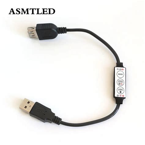 Мини светодиодный контроллер USB диммер 3key пульт дистанционного ...