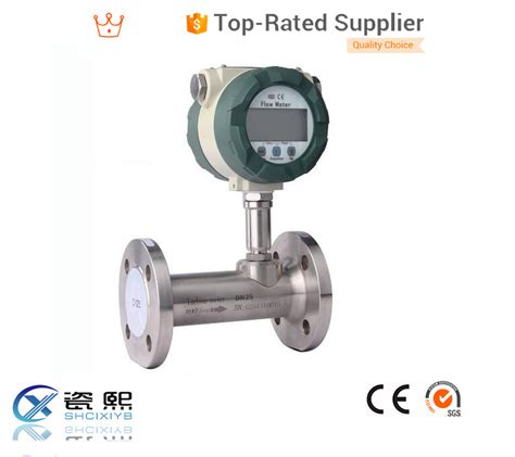 Accuracy 1 Stainless Steel Output Diesel Argon Turbine Flow Meter