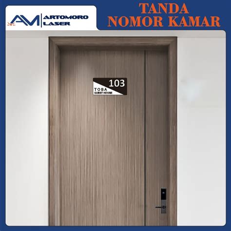 Jual CUSTOM AKRILIK NOMOR KAMAR KOS KONTRAKAN TANDA NO KAMAR RUANGAN