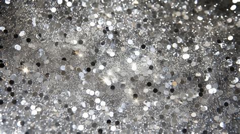 Shimmering Silver Glitter Texture Background Silver Sparkle Silver