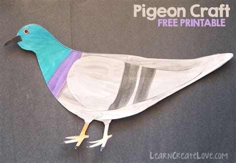 Pigeon Printable Craft | Pigeon craft, Printable crafts, Bird quilt blocks